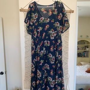 Flower printed dress!!!